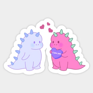 Dino Love Sticker